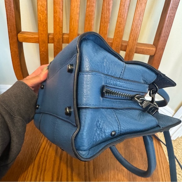 Coach Mercer Blue Crossbody Satchel Purse Multiple Pockets Roomy Dustbag - Picture 12 of 16